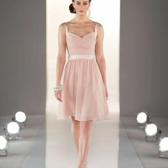 Sorella Vita Style 8381 Cocktail Dress Pink Bridesmaid Formal Women's Size 10 - Picture 7 of 11